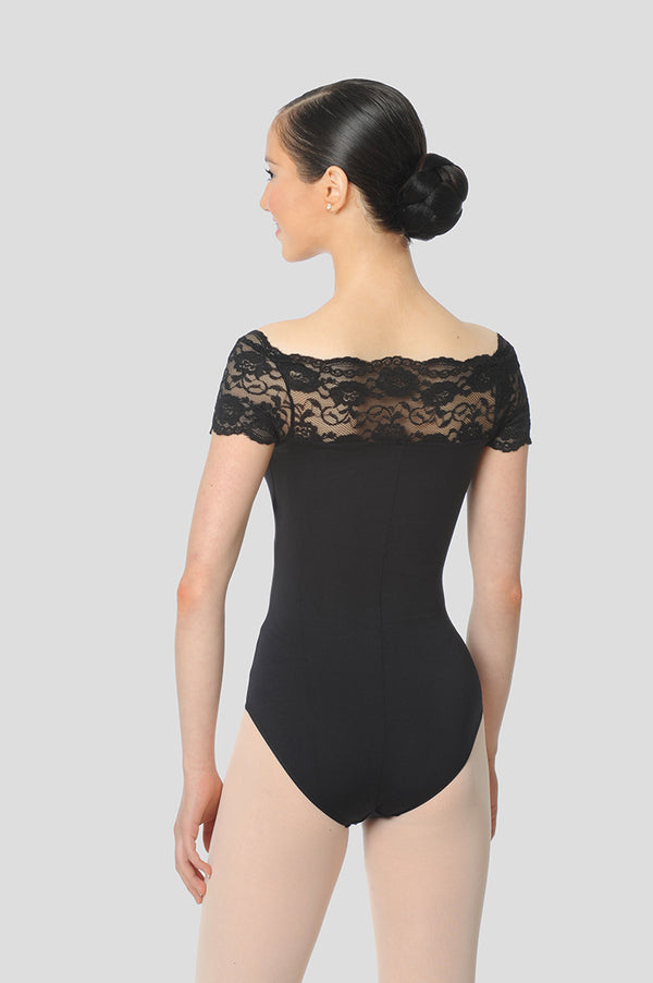 Black Lace Luxury Leotard - Ma Cherie Dancewear Australia