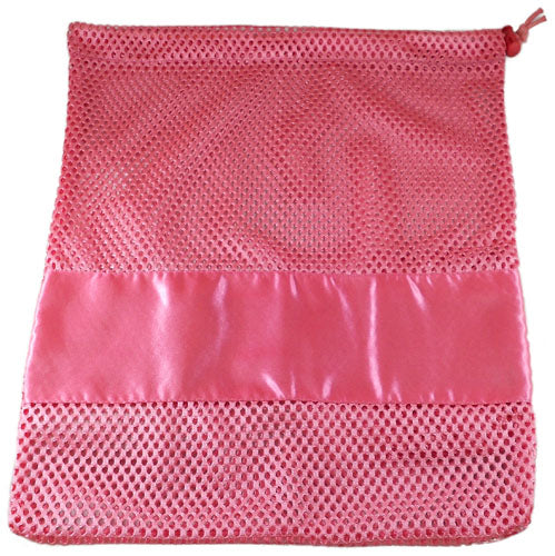 Pillows for Pointes Dark Pink Mesh Dance Shoe Bag