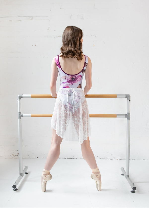 Larissa White Lace Dance Skirt - Made in Australia by Ma Cherie Dancewear