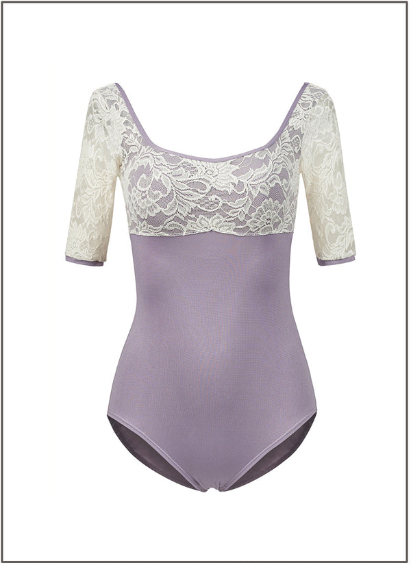Lavender Lace Dance Leotard - Ma Cherie Dancewear Australia