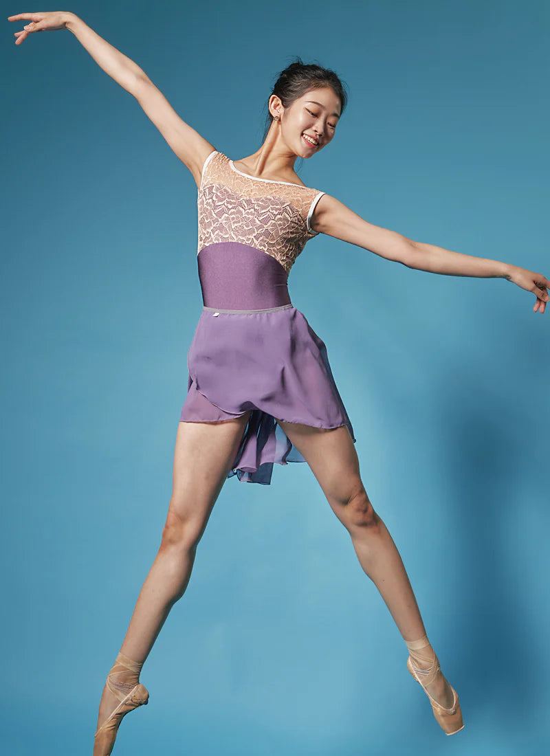 Purple Chiffon Pull-On Skirt - Ma Cherie Dancewear Australia
