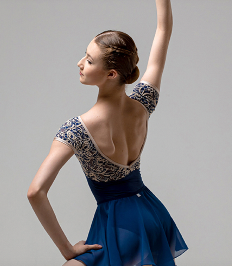 Hera Blue leotard from OlivineWear available from Ma Cherie Dancewear Australia