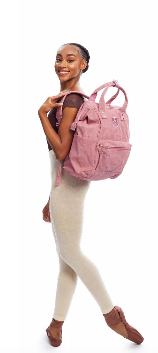 NEW Gaynor Minden Dusty Rose and Corduroy Studio Bag - available from Ma Cherie Dancewear Australia.