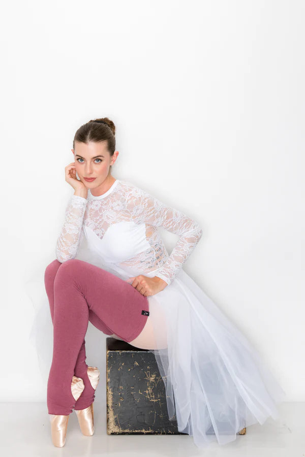 Aluvie Lux Rose Legwarmers available from Ma Cherie Dancewear Australia