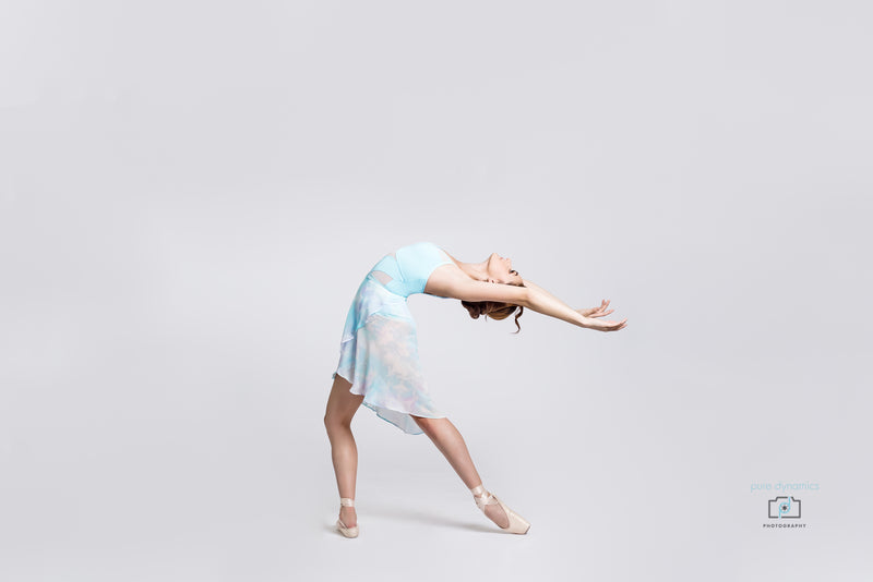 Sissone April Sky Blue wrap skirt - available from Ma Cherie Dancewear Australia