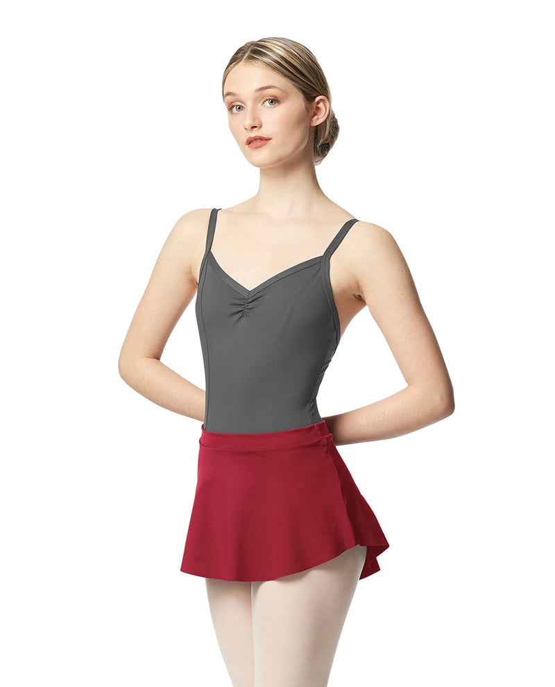 Lulli Dancewear Pull On Microfiber Skirt (dark red) from Ma Cherie Dancewear Australia