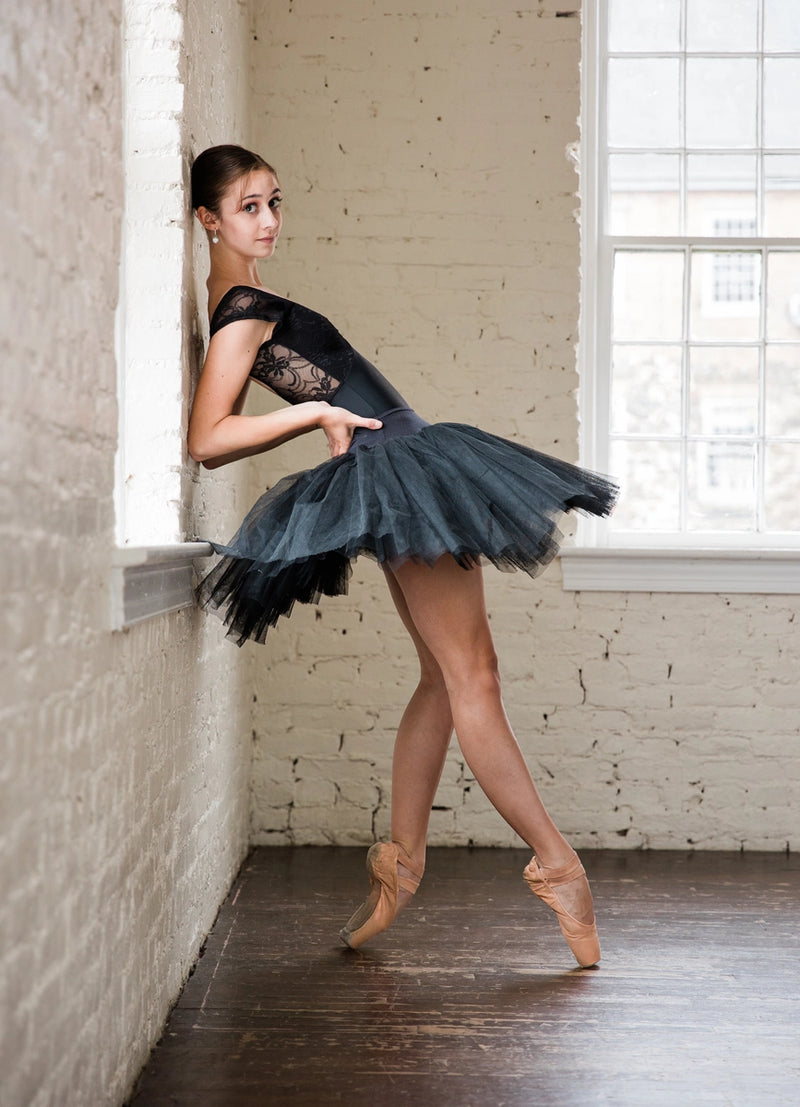 Classic Black Lace Leotard from Class In New York available from Ma Cherie Dancewear Australia