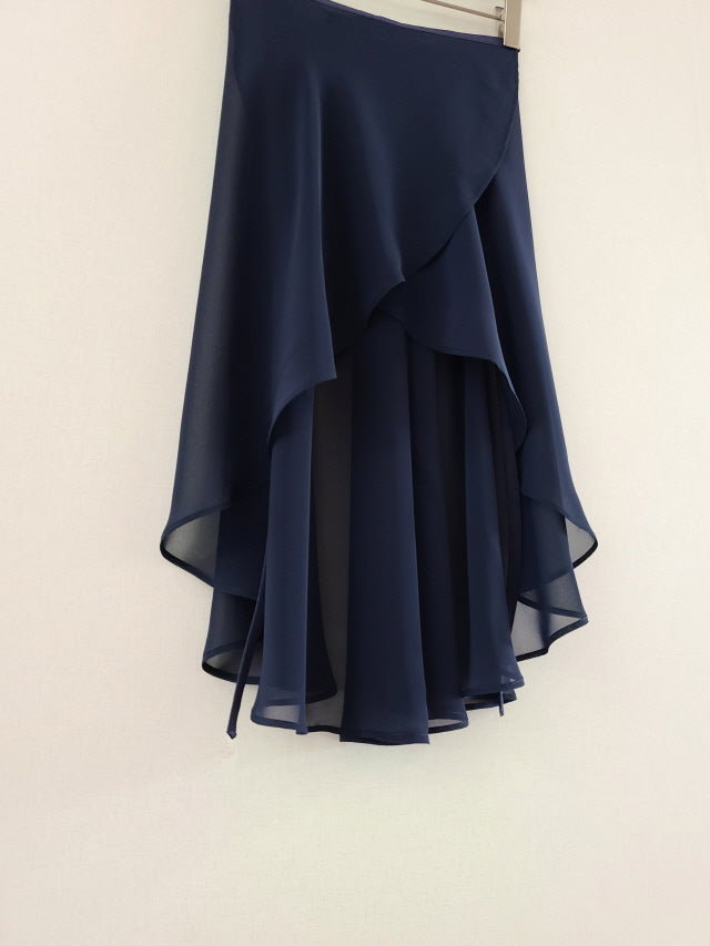 Sissone Wear Navy Blue Chiffon Wrap Skirt available from Ma Cherie Dancewear Australia