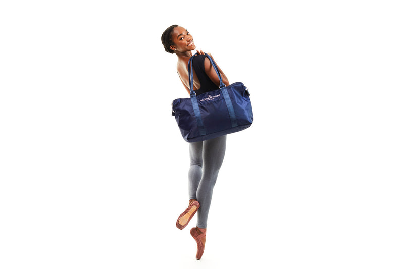 Gaynor Minden Navy Essential Bag with Cherry Blossom Lining available from Ma Cherie Dancewear Australia
