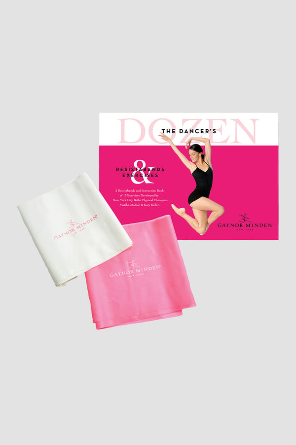 Dancers' Dozen - 2 Resistance Bands and Instruction Book. Available from Ma Cherie Dancewear Australia