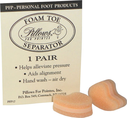 Pillows for Pointes - Foam Toe Separator available from Ma Cherie Dancewear