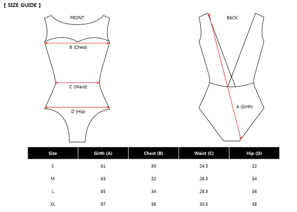 Sissone Weat Leotards size chart - available from Ma Cherie Dancewear Australia