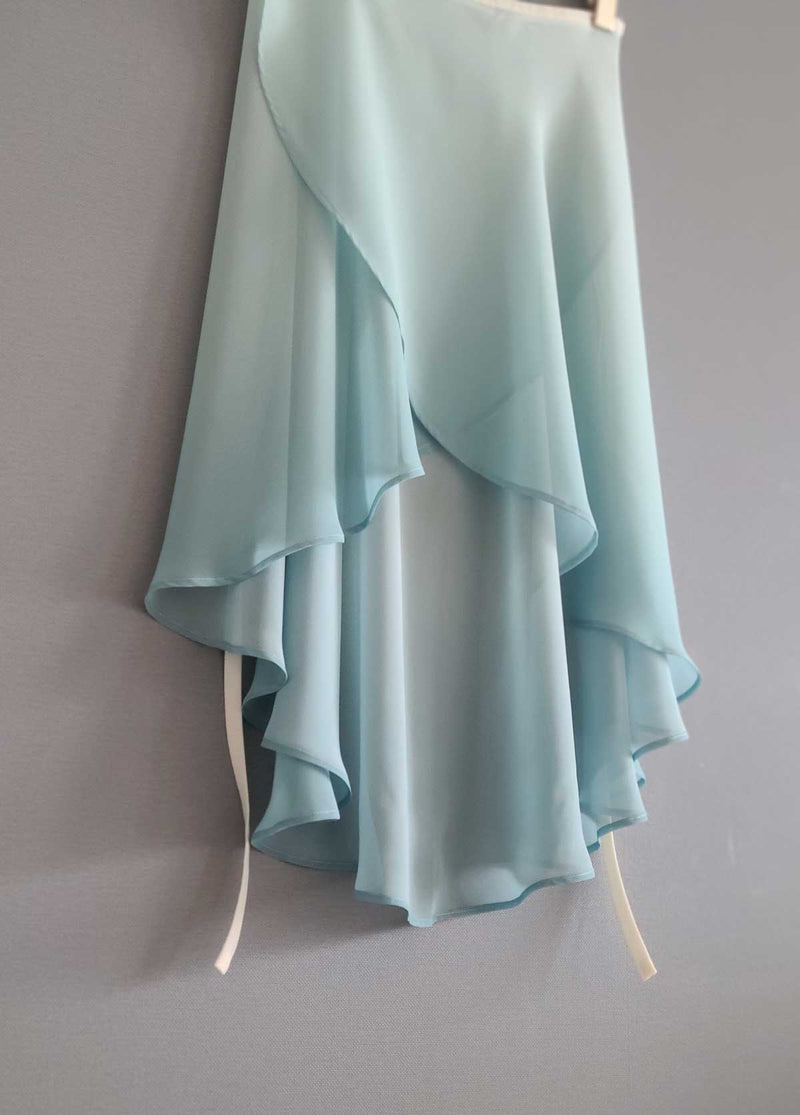 Sissone Wear Soft Mint Ombre Wrap Skirt from Ma Cherie Dancewear Australia