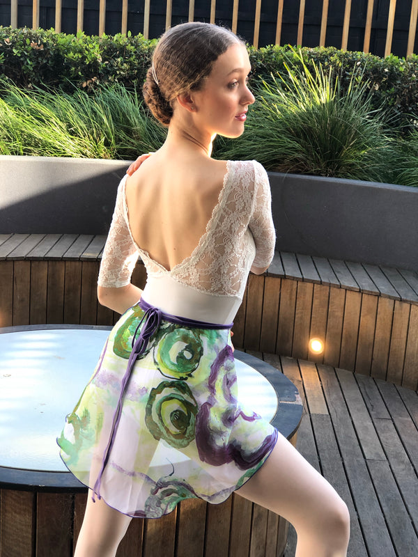 Limited Edition chiffon ballet wrap skirt - Ma Cherie Dancewear Australia